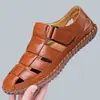 Nuevas Sandalias de Viaje al Aire Libre de Comercio Exterior para Hombre, Primavera/Verano/Otoño, Punta Cerrada, Huecas, Transpirables, Talla Grande, Zapatos de Playa