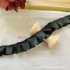 Renda Pregueada de Poliéster de Alta Qualidade de 2cm Decoração de Leque de Renda Franzida Feito à Mão Material de Renda DIY