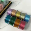 3 hebras de color Morandi cuerda trenzada extremadamente fina bobina de bobinado borla borla hecha a mano diy cuerda trenzada cuerda roja