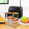 Cross-border novo vapor de grelha de três camadas de aço inoxidável Acessórios para air fryer Acessórios para air fryer