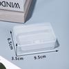 Caja de Almacenamiento Pequeña Caja de Plástico Transparente Caja para Certificados Tarjetas de Acabado Caja para Empaque de Muestras Mini Caja Rectangular Volcable