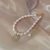 Pulsera Colgante de Estrella Ojo de Gato Perla de Agua Dulce de Arroz para Mujer Moda Estilo Coreano Pulsera Elegante de Celebridad Cibernética