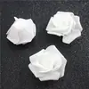 Venta al por mayor de flores de rosa de espuma de simulación de 6 cm, cabeza de flor DIY para boda, novia, con flores, flores de boda, caja de dulces, accesorios