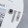 Adecuado para Apple Watch S11 Correa de Reloj iWatch Ultra Patrón H de Apple Correa de Silicona con Hebilla de Pasador