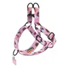 Arnés para Perro con Estampado de Transferencia de Calor en Forma de Y Patrón de Caramelo de Fruta de Dibujos Animados Correa para el Pecho de Mascota Ajustable Antiexplosión Amortiguadora