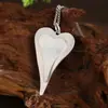 Pendente de amor tridimensional escovado de camada dupla transfronteiriço moda feminina alto senso formato de coração Coringa colar atacado