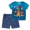 Ropa de Casa Manga Corta para Niños con Historia de Aviones Traje de Verano para Niños Traje para Aire Acondicionado Pijama de Dibujos Animados C04