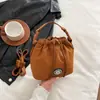 Mini Bolsa Saco de Verão Feminina 2025 Tecido de Nylon Multiuso Ombro Único Transversal de Mão Bolsa Tote Comércio Exterior Ombro Único