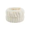 Faixa de Cabelo e Pulseira de Flanela Cor Lisa Três Peças para Lavagem do Rosto Feminino Pulseira de Pelúcia Amazon Transfronteiriça