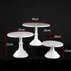 Adornos de Mesa de Postres de Hierro de Estilo Europeo Blanco, Soporte de Exhibición, Bandeja para Pastel, Mesa para Comida Fría y Hora del Té, Soporte para Snacks de Hora del Té