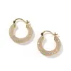 Pendientes de Strass Hip Hop, Pendientes Unisex de Cobre con Circonita, Pendientes de Alta Gama, Exquisitos Accesorios para Orejas Hip Hop