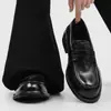 2026 nuevos zapatos slip-on para commuting perezoso que aumentan la altura, cómodos y casuales zapatos de cuero Derby - 02026