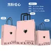 Sacolas de Papel Kraft Personalizadas, Impressão de Logo, Cor Sólida, Alta Qualidade, Sacolas de Presente Espessadas, Sacolas de Compras para Lembrancinhas, Atacado