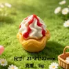 Mini Tarta de Helado Simulada Accesorios de Resina Juguetes de Comida en Miniatura Decoraciones Colgantes para Llaveros DIY Materiales para Accesorios del Cabello