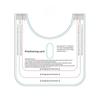 Folha magnética película protetora de PVC transparente suporte de carro anel magnético cartão de posicionamento acessórios para celular adesivo traseiro diafragma à prova de poeira