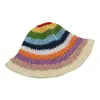 Sombrero de Sol con Anillo de Caramelo Colorido de Verano, Sombrero de Pescador de Moda al Aire Libre Personalizado, Sombrero de Sol con Protección Solar Estilo Coreano