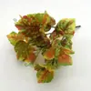 Ramo Pequeño Artificial Transfronterizo de Hojas de Rábano Verde, Hojas de Camote, Flores Artificiales, Muros Verdes de Plantas, Decoración de Pared de Césped, Arreglo Floral para Valla de Balcón