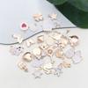 1 gota de óleo branco pingente pulseira colar pingente pequeno pingente artesanal diy chaveiro joias acessórios atacado