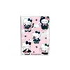 Cuaderno A5 de Cuero Negro y Rosa con Gato Lindo y Páginas de Colores, Nuevo Planificador Estilo Caricatura, Diario para Niña