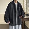 Chaqueta de Gamuza Americana para Hombre Primavera y Otoño Estilo Hong Kong Retro Chaqueta Vieja Invierno Alta Gama High-street Ropa de Entrenador de Herramientas