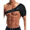 Correa de compresión ajustable de un solo hombro transfronteriza para hombres y mujeres, correa de soporte protectora transpirable para deportes, protector de hombro cálido