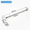 Cerrador de Puerta Cortafuegos Tipo Riel Deslizante, Cerrador Silencioso para Puertas de Hierro y Madera, Amortiguador Hidráulico Cerrador Automático para Puertas Correderas