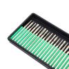 30 piezas/caja de 3 mm/2,35 mm de diámetro de vástago, aguja de esmeril para afilar, cabezal de esmerilado para perforación de metal