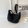 Bolso Casual para Mujer 2026 Otoño Nuevo Estilo Tendencia Versión Coreana Bolso Cruzado Tipo Dumpling Elegante Lona de Gran Capacidad Bolso de Hombro