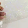 Animal de estimação liso laser estrela vidro estilhaçado A4 verso autoadesivo adesivo laser emblema de botão fabricação filme de laminação