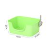 Caja de arena grande semicerrada para gatos anti-salpicaduras inodoro integrado para gatos fácil de limpiar caja de arena para gatos con pala venta al por mayor de fábrica