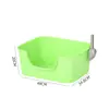 Caja de arena cuadrada para gatos Grande Mediana bañera semi-cerrada inodoro para gatos caja de arena integrada anti-salpicaduras gato al por mayor