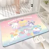 Alfombra Sanrio Linda, Absorbente de Agua, Secado Rápido para Baño, Alfombra de Piso Fácil de Cuidar para Inodoro en Casa y Entrada del Baño