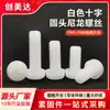 Tornillos de Nylon Redondos Phillips para Mayoristas Tornillos de Cabeza Plana Tornillos de Plástico Tornillos de Plástico de Nylon Aislados PM2-PM8