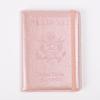Porta-Passaporte de Couro PU, Capa para Documentos, Etiqueta de Identificação, Bolsa de Passaporte de Viagem, Porta-Cartões com Letras em Relevo, Caderno de Passaporte Portátil