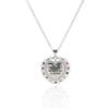 Zhen Rong deseo AliExpress Nuevo colgante de 12 piedras de nacimiento Europeo y Americano plateado plata S925 forma de corazón collar de diamantes completo mujeres