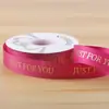 Nuevo Cinta de Estampado en Caliente con Rosca de 2.5cm Cinta Inglesa Floral Letra Inglesa Cinta para Ramo de Pastel Cinta para Atar Regalos