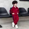Conjunto de Sudadera para Niños Niños Primavera y Otoño Estilo Coreano Ropa Deportiva Atractiva para Niños Conjunto de Dos Piezas Niños Pequeños y Medianos Ropa Elegante