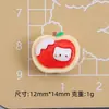 Mini Miau Manzana Juguete de Comida Dibujo Animado Hecho a Mano Accesorios para Joyería DIY Pegamento de Crema Resina Accesorios Pequeños Materiales para Uñas
