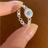 Anillo de lujo ligero, nicho, estrella de alta gama, perla y circonita cúbica para mujer, exquisito y moderno, anillo abierto ajustable
