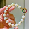 Set de Collar y Pulsera de Diseño con Perlas Naturales de Agua Dulce de Alta Calidad de 9-10 mm