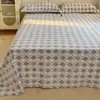 Lençol de Cama Flanelado de Algodão Puro Espesso Desenho Animado Peça Única 2026 Novo Outono e Inverno 100% Algodão Colcha Infantil Lençol de Elástico para Cama de Solteiro Conjunto de Três Peças