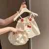 [Artículo de Tesoro] Conjunto de Ropa de Verano para Niñas - Lindo Vestido de Tirantes con Estampado de Flores Rojas Pequeñas y Gato Conjunto de Dos Piezas