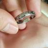Estilo Chino Nube Propicia Tallado a Mano Nube Estilo Retro Apertura Antigua Ajuste Anillo para Hombre Anillo Regalo