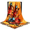Primavera y otoño nueva tendencia de flores de seda 90*90 pañuelo de seda pequeño para mujer clásico cortavientos protector solar cuadrado al por mayor
