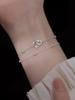 Pulsera Mobius para Niñas, Estilo Nuevo, Sencilla, Moderna, Lujo Ligero, Estilo Ins de Nicho, Pulsera de Anillo de Doble Capa de Gama Alta