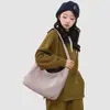 Bolsa Tote Estilo Japonês Nicho Estilo Preguiçoso para Mulheres 2026 Nova Bolsa Leve de Lona Grande Capacidade Casual para o Dia a Dia Bolsa Transversal