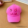 Gorra de béisbol para niña coreana, de primavera y otoño, con parche decorativo de dibujos animados, estilo princesa