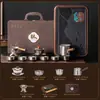 Nuevo Set de Té Kung Fu de Titanio Puro 2026, un juego completo con tetera que puede hervir agua, bandeja de té, empaque de caja de regalo de lujo ligero de alta gama