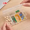 KM 830 caja de medicinas empaque conveniente caja de medicinas portátil caja de elementos de ferretería caja de pendientes caja de almacenamiento de pendientes caja de anzuelos de pesca