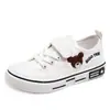 Tênis de Lona Infantil 2026 Primavera Urso Sapatos Casuais Cor Doce Meninos e Meninas Sapatos de Lona Jardim de Infância Sapatos para Interior